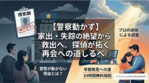 警察が動かない理由と「家出」の現実：一般家出人と特異行方不明者の壁