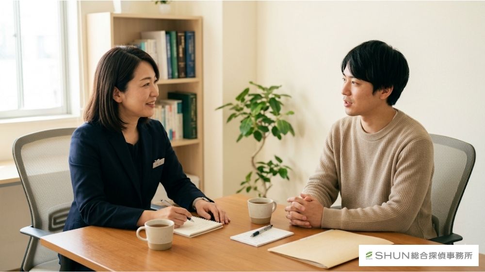 音信不通の人探しについて相談するイメージ