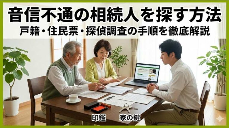 音信不通の相続人を探す方法