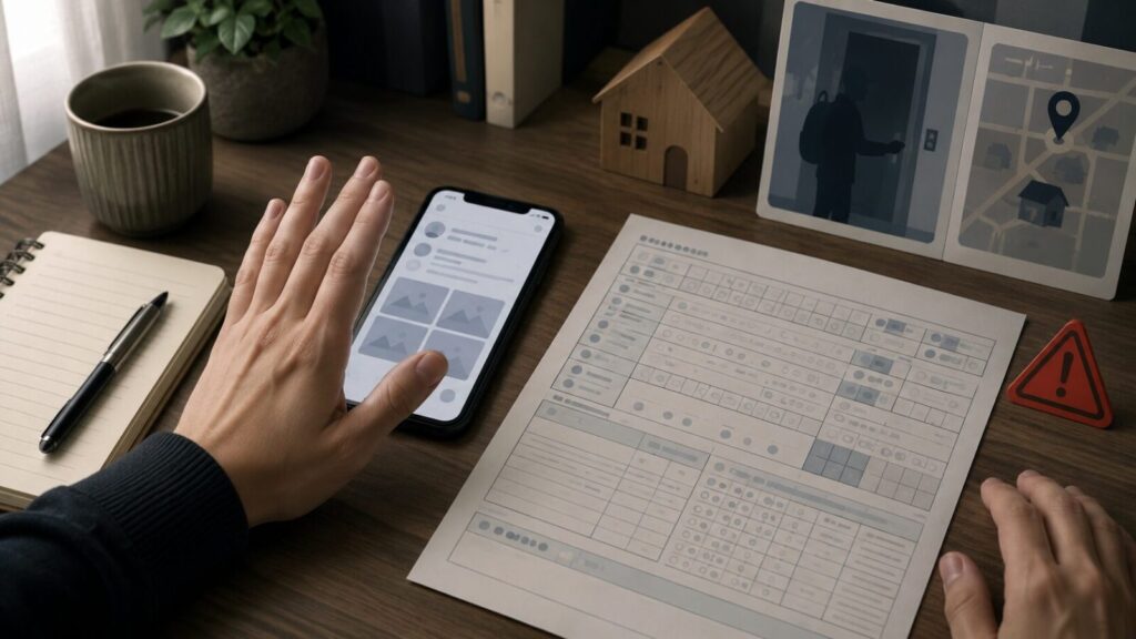 住民票の不正取得やSNS晒しを避ける注意喚起のイメージ